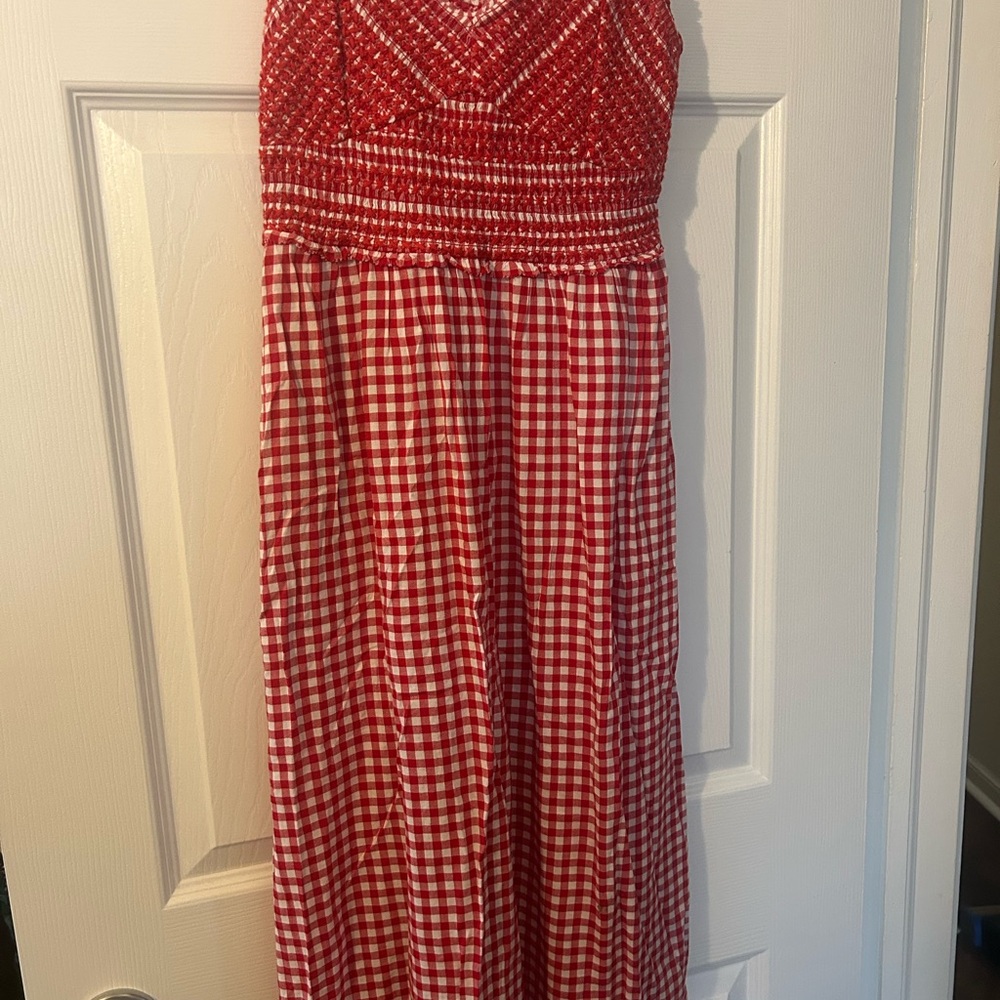 Old Navy Red and White Gingham Dress